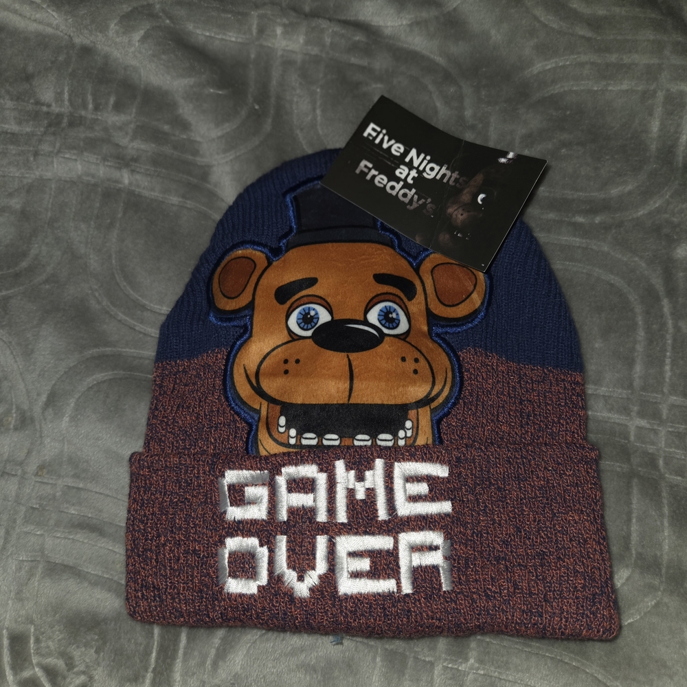 Five Nights at Freddy's Kids Beanie - Blue and Brown